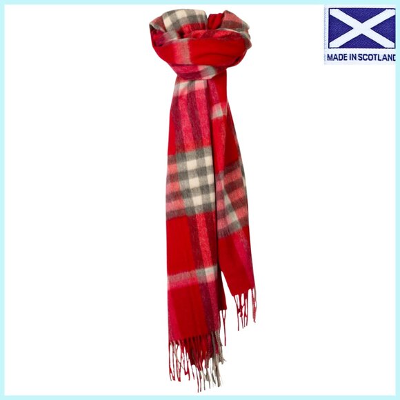 SCOTTISH IMPORT CASHMERE & LAMBSWOOL SCARF QUALITY GUARANTEED NWT - Picture 6 of 8